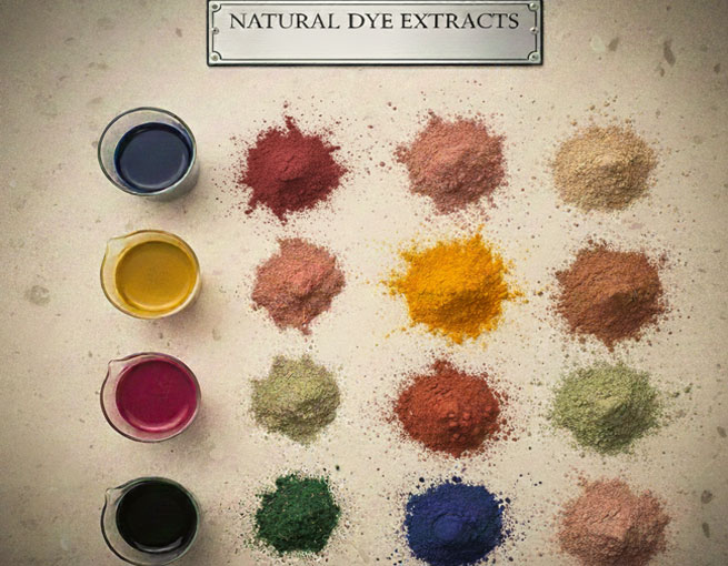 development of a range of natural dye extracts