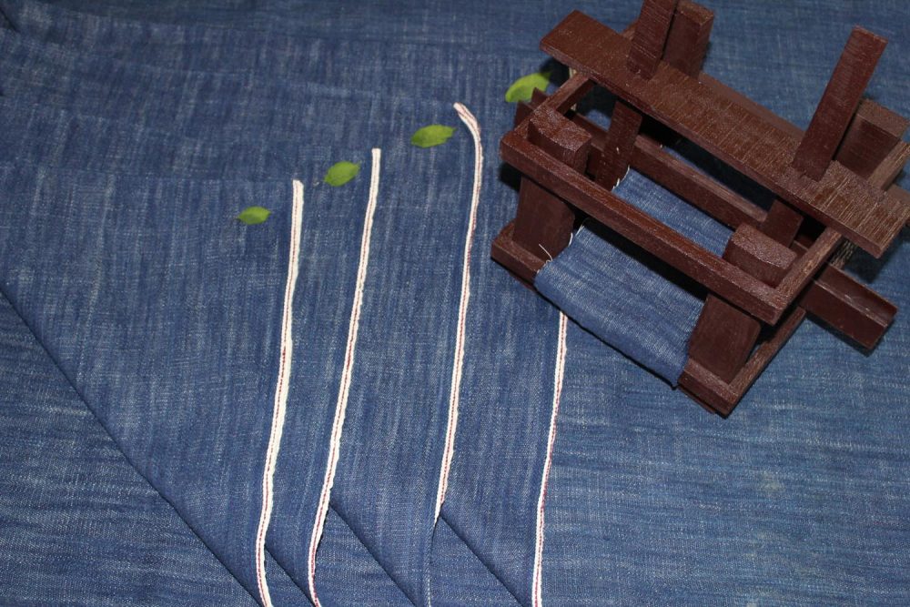 Handloom Khadi Denim Fabric